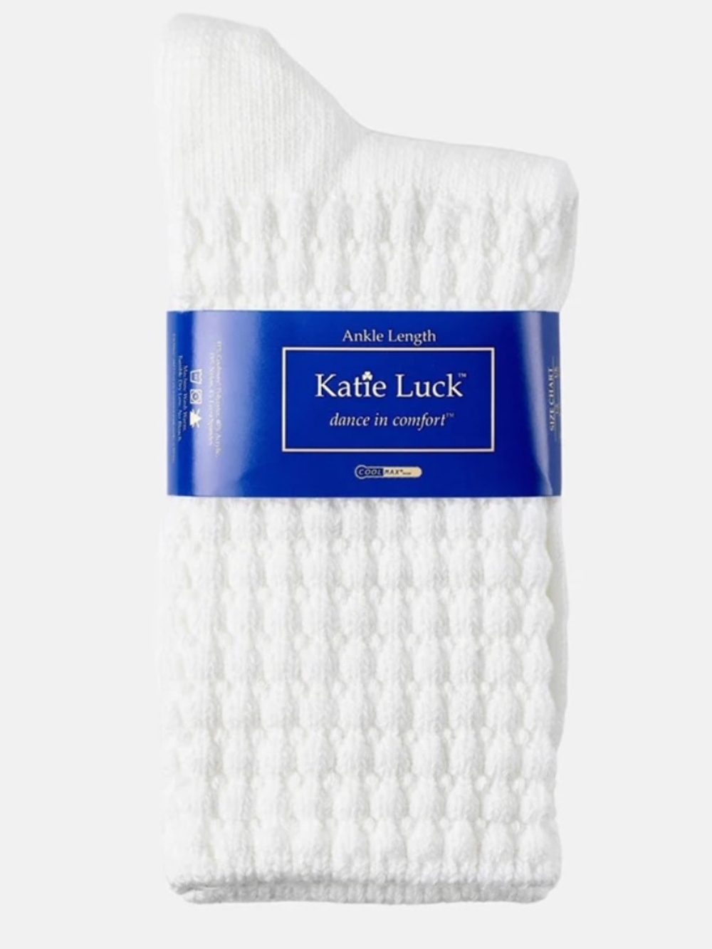 2 Pairs Katie Luck Irish Dance Socks - Ankle Length Poodle Socks - Large UK 5+
